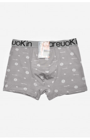 Боксери чоловічі сірого кольору з принтом А1695 209519C