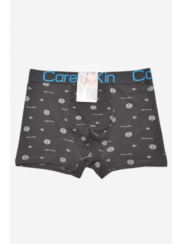 Боксери чоловічі темно-сірого кольору з принтом А1695 209520C