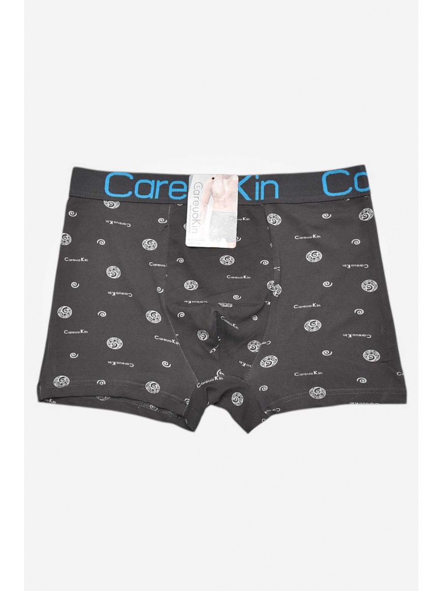 Боксери чоловічі темно-сірого кольору з принтом А1695 209520C