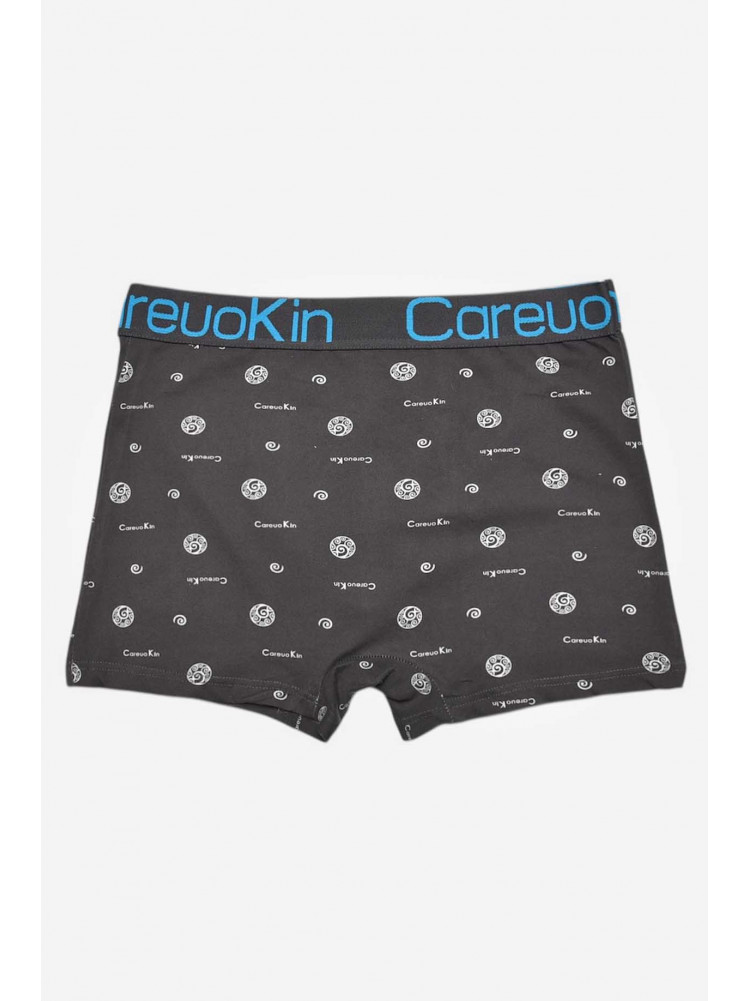 Боксери чоловічі темно-сірого кольору з принтом А1695 209520C