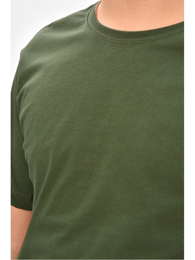 Футболка мужская однотонная цвета хаки M5003 209523C