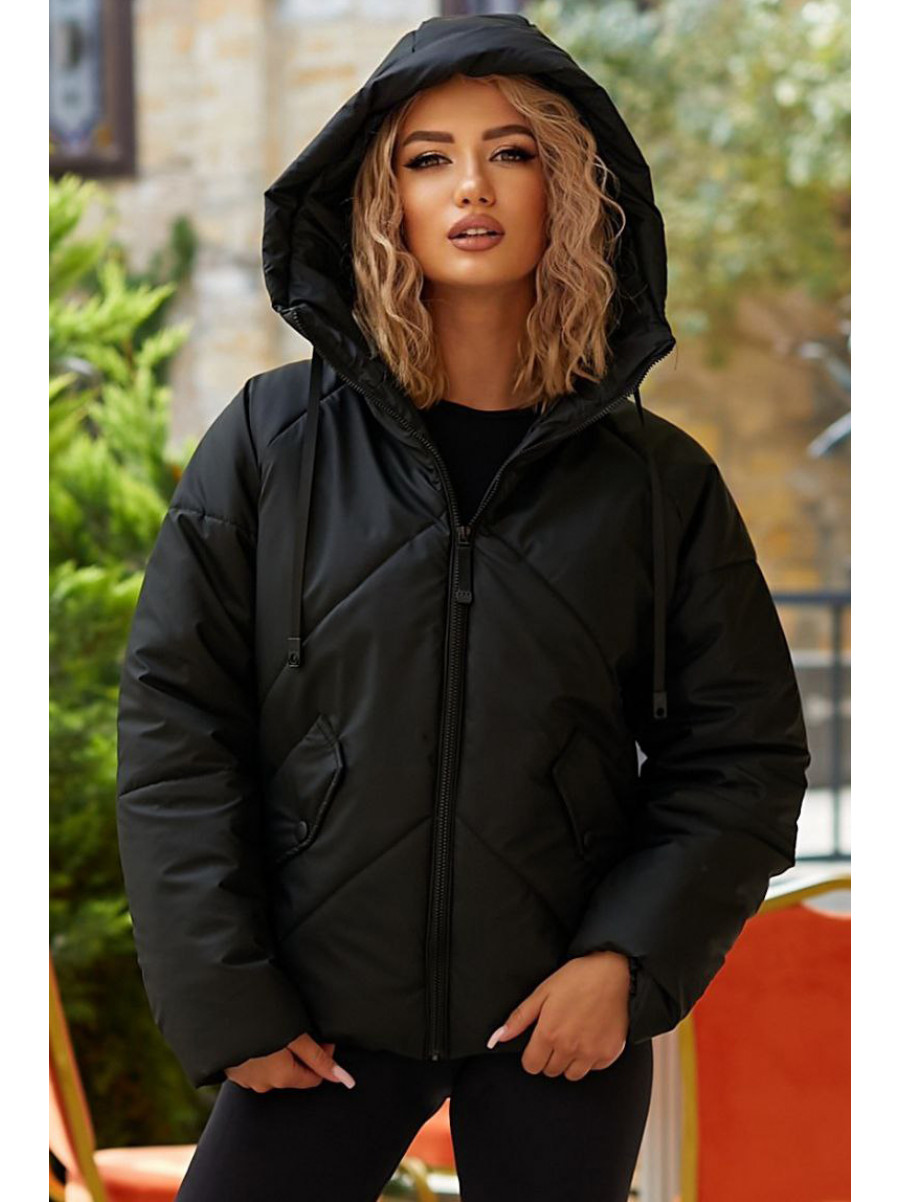 Куртка женская демисезонная черного цвета 295 209524C