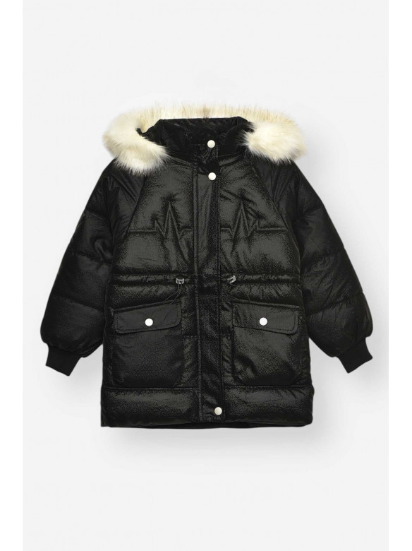 Куртка детская зимняя черного цвета 2022-19 209527C