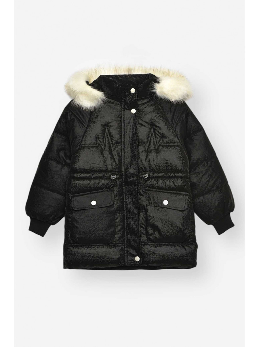 Куртка детская зимняя черного цвета 2022-19 209527C