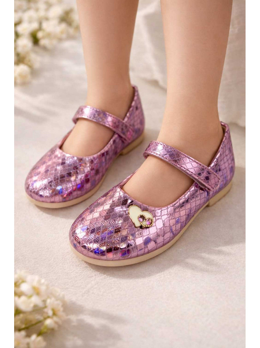 Туфлі для дівчинки рожево-бузкового кольору 786-3 209531C