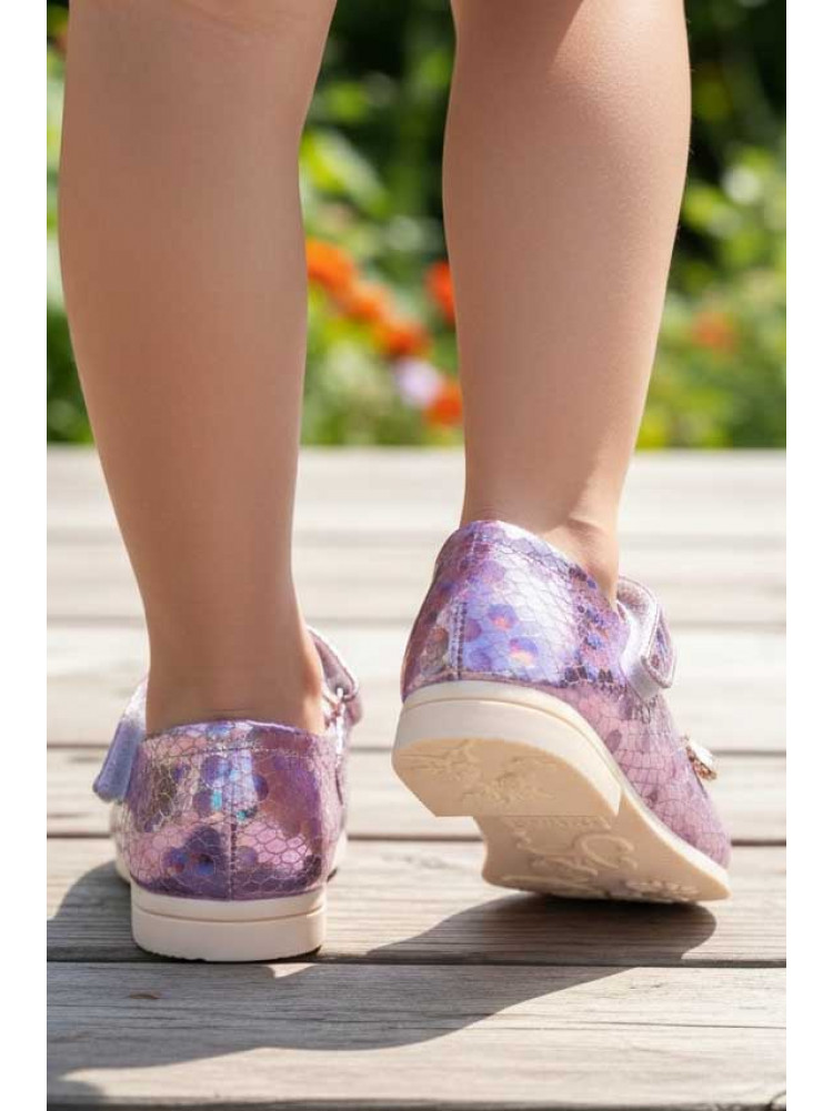 Туфлі для дівчинки рожево-бузкового кольору 786-3 209531C