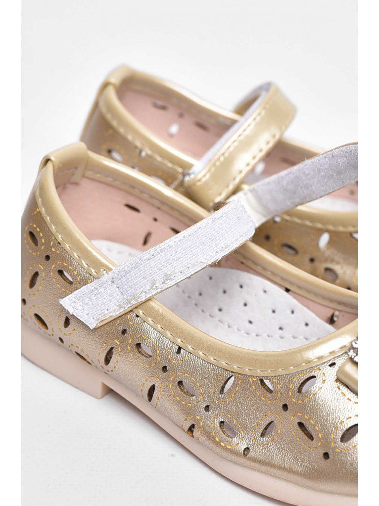 Туфлі для дівчинки золотистого кольору 663-20 209533C