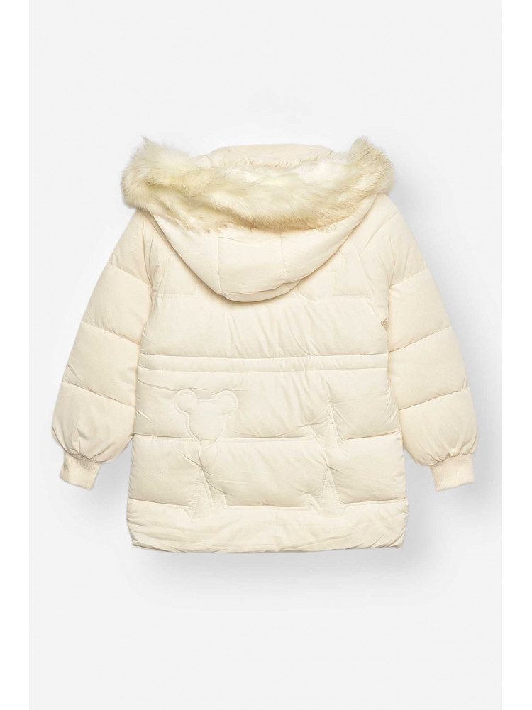 Куртка детская зимняя молочного цвета 2022-19 209535C