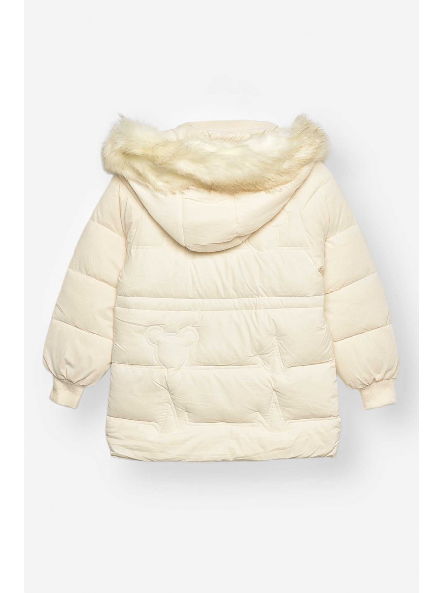 Куртка детская зимняя молочного цвета 2022-19 209535C
