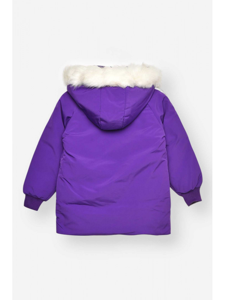 Куртка детская зимняя фиолетового цвета 2022-5 209536C