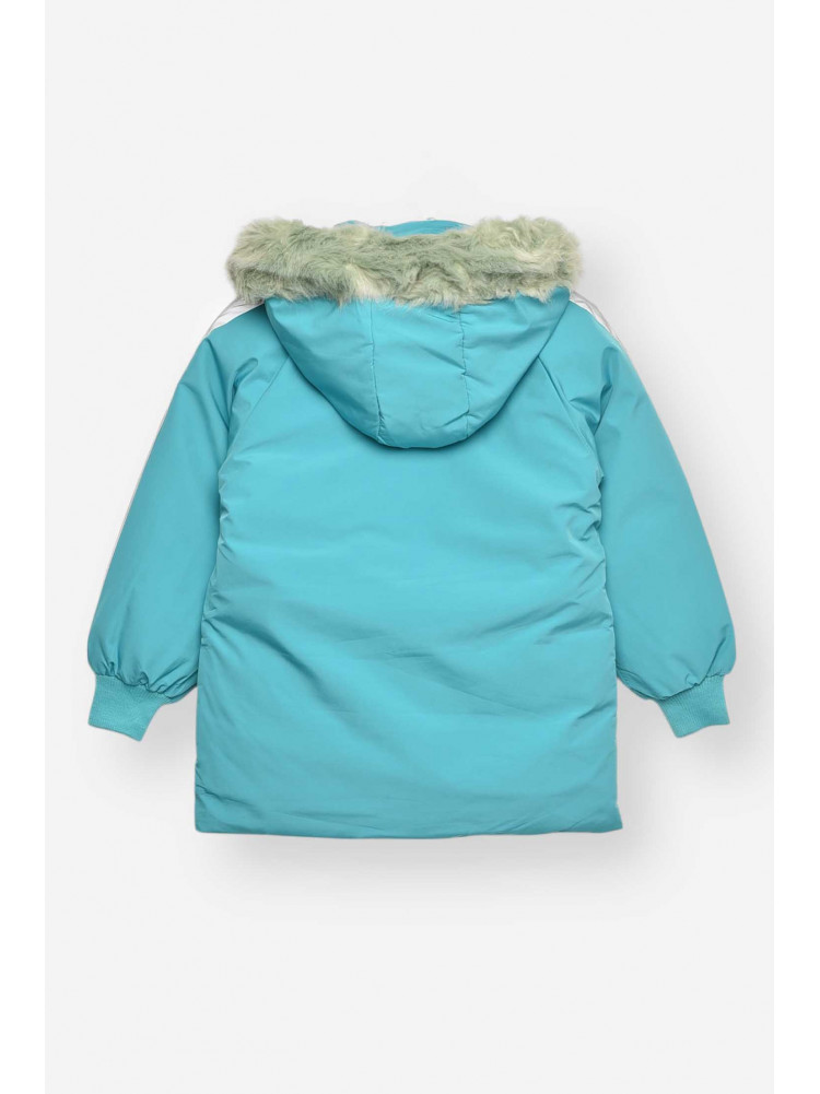 Куртка детская зимняя бирюзового цвета 2022-5 209537C