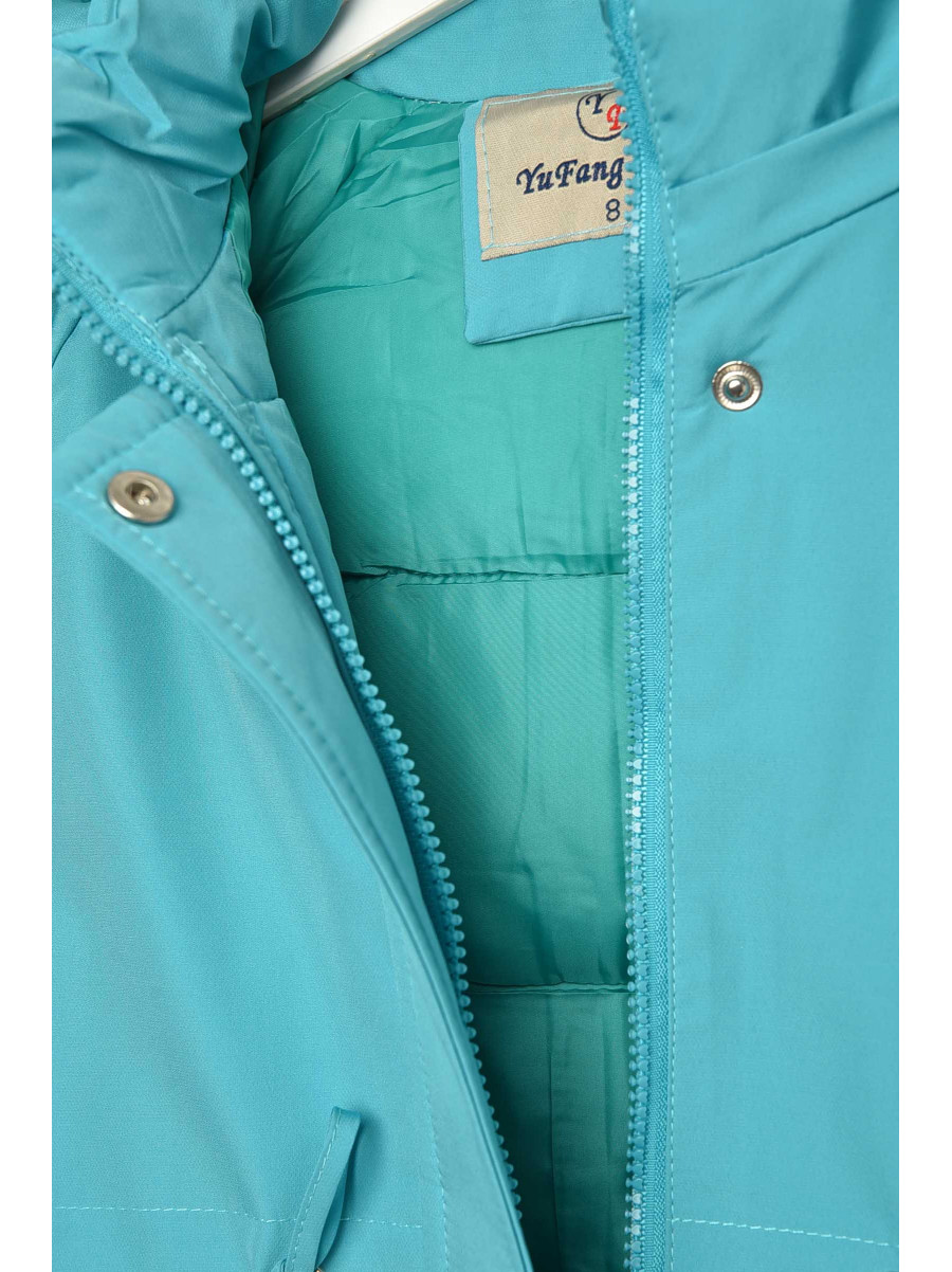 Куртка детская зимняя бирюзового цвета 2022-5 209537C