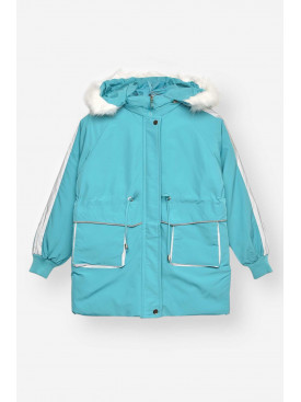 Куртка дитяча зимова бірюзового кольору 2022-5 209538C