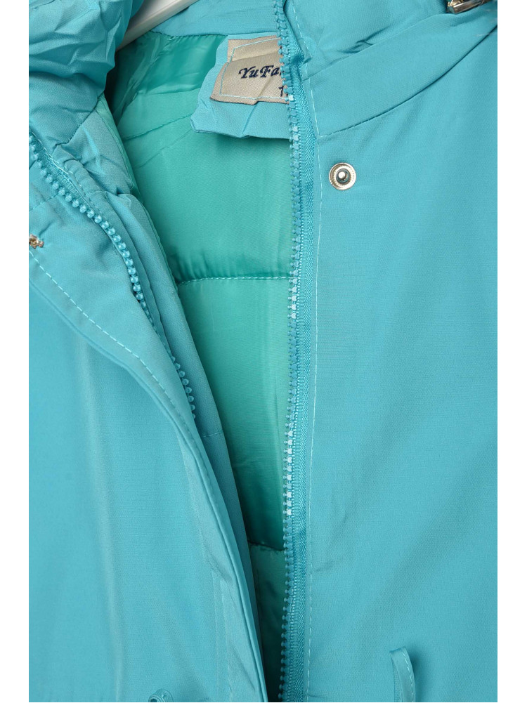 Куртка детская зимняя бирюзового цвета 2022-5 209538C