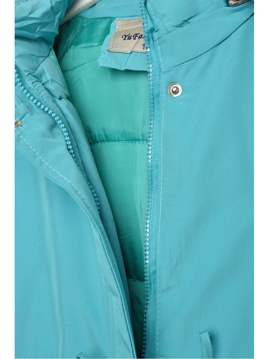 Куртка детская зимняя бирюзового цвета 2022-5 209538C