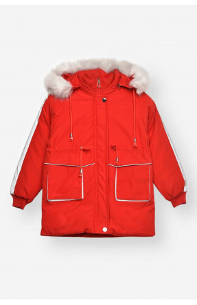Куртка детская зимняя красного цвета 2022-27 209539C