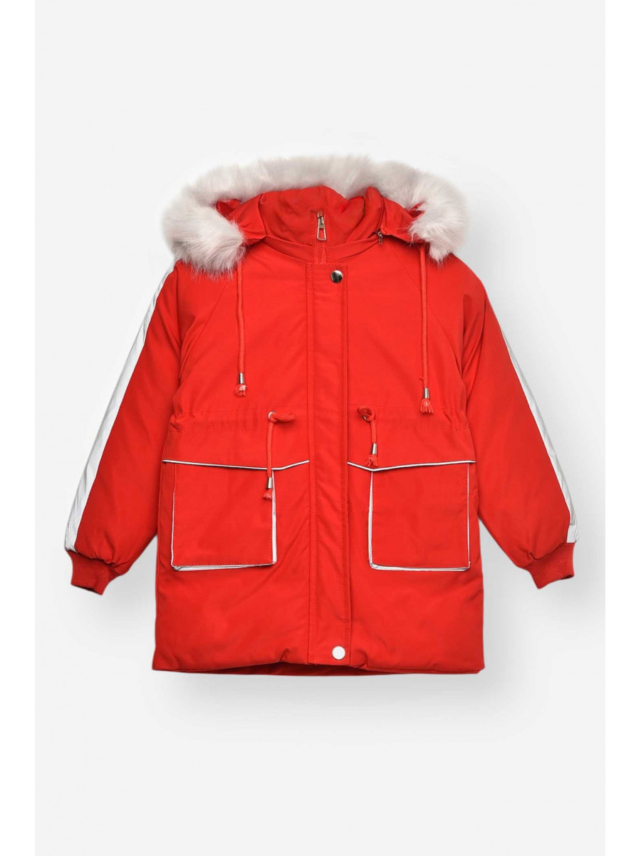 Куртка детская зимняя красного цвета 2022-27 209539C