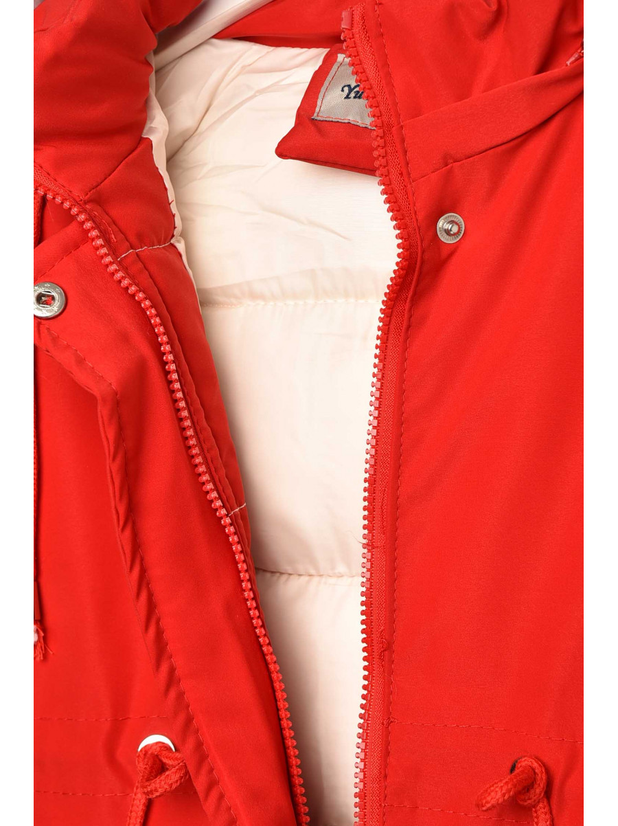 Куртка дитяча зимова червоного кольору 2022-27 209539C