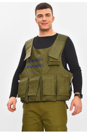 Разгрузочный жилет однотонный цвета хаки 209541C
