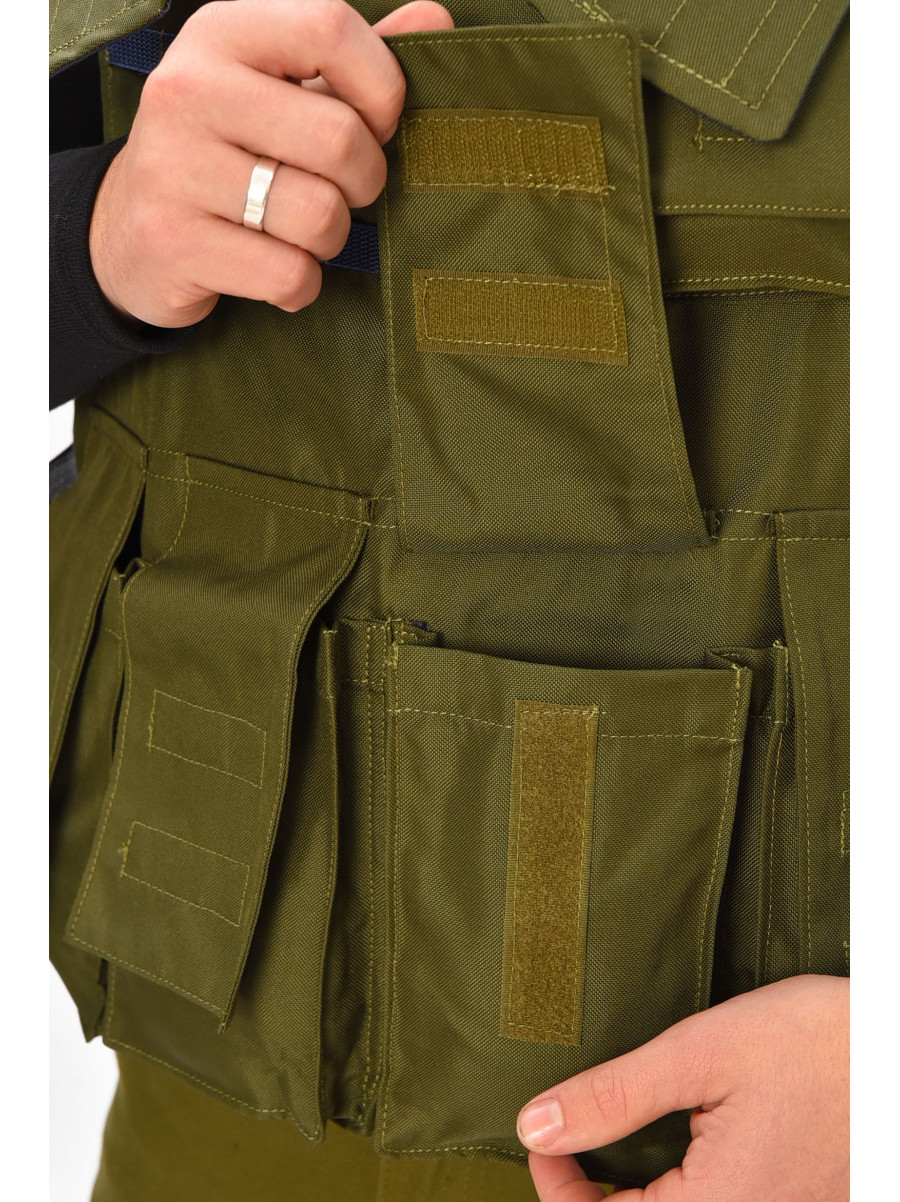 Разгрузочный жилет однотонный цвета хаки 209541C