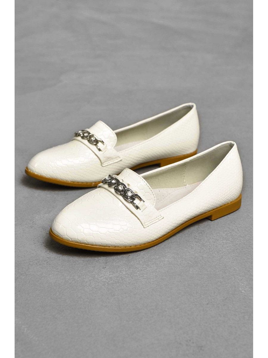 Балетки для дівчинки білого кольору 207-1 209542C