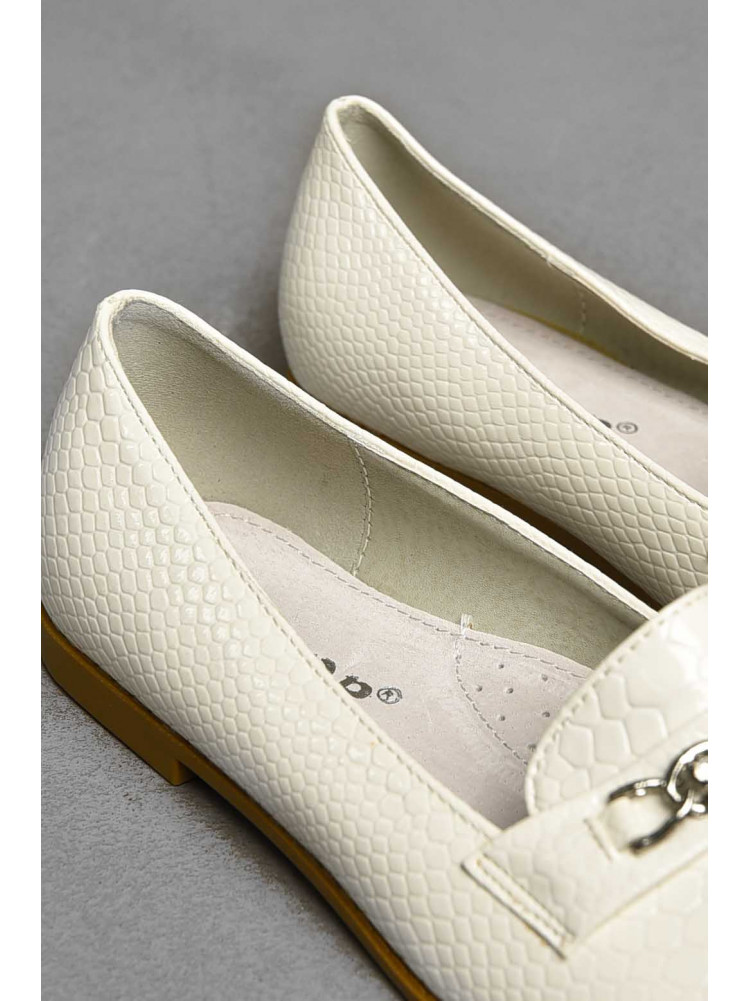 Балетки для дівчинки білого кольору 207-1 209542C