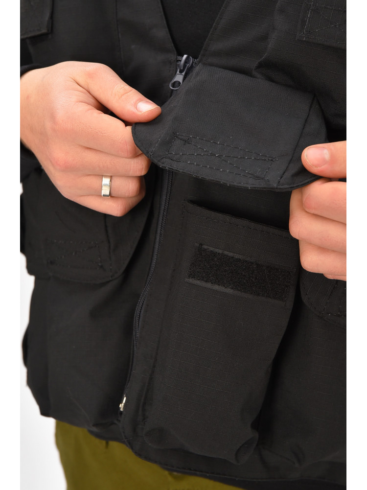 Разгрузочный жилет однотонный черного цвета 209543C