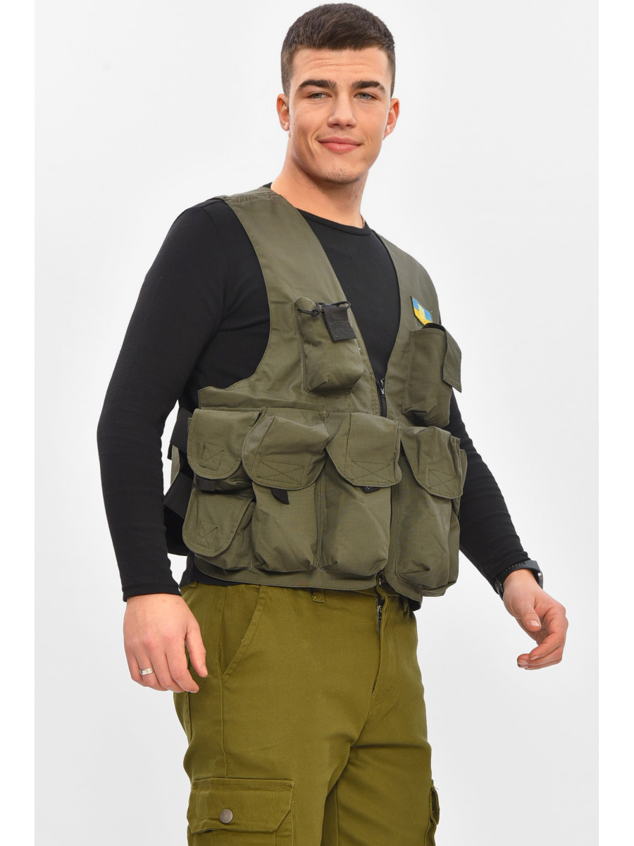 Разгрузочный жилет однотонный цвета хаки 209546C