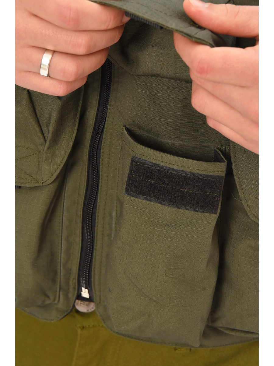 Разгрузочный жилет однотонный цвета хаки 209546C