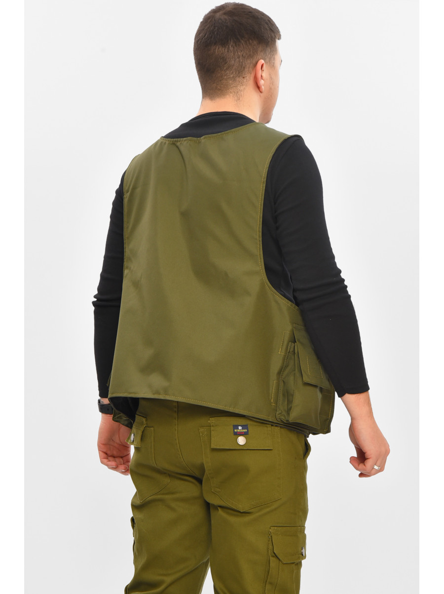 Разгрузочный жилет однотонный цвета хаки 209547C