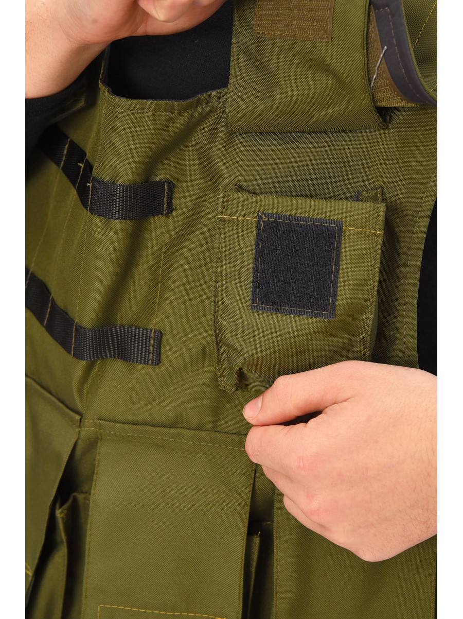 Разгрузочный жилет однотонный цвета хаки 209547C