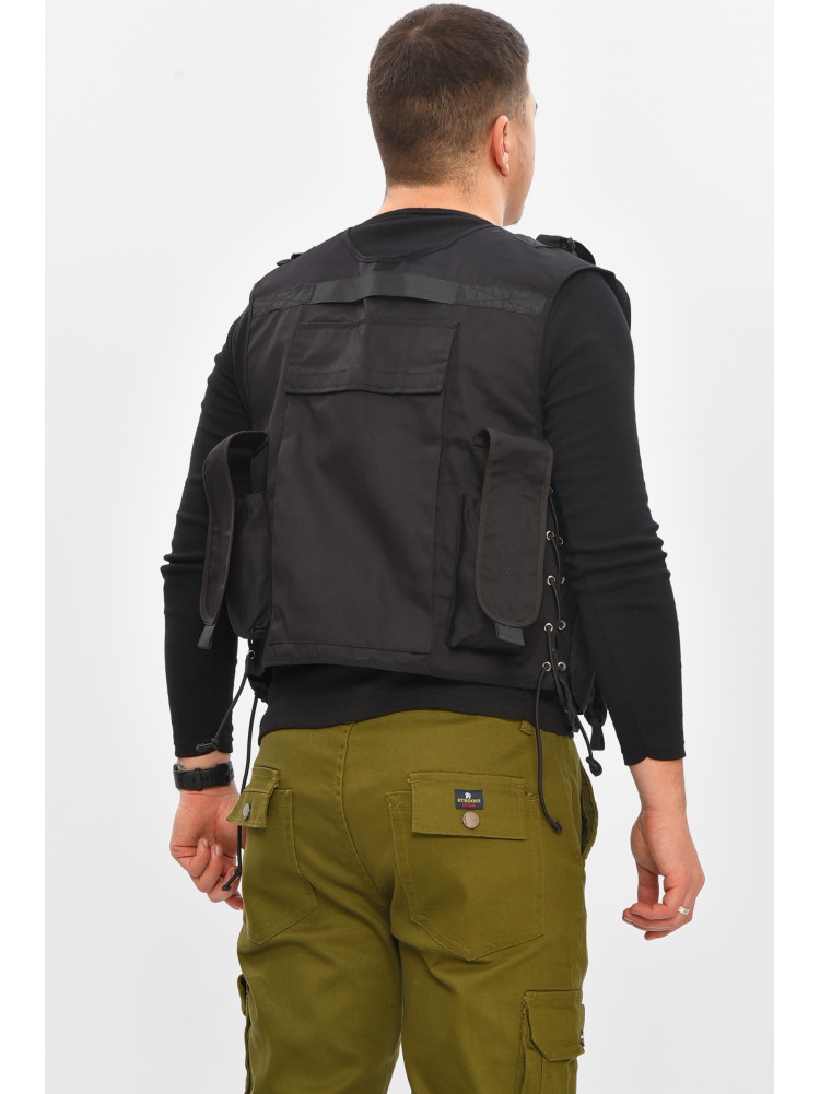 Разгрузочный жилет однотонный черного цвета 209548C