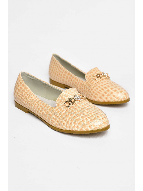 Балетки для дівчинки бежевого кольору 205-8 209550C