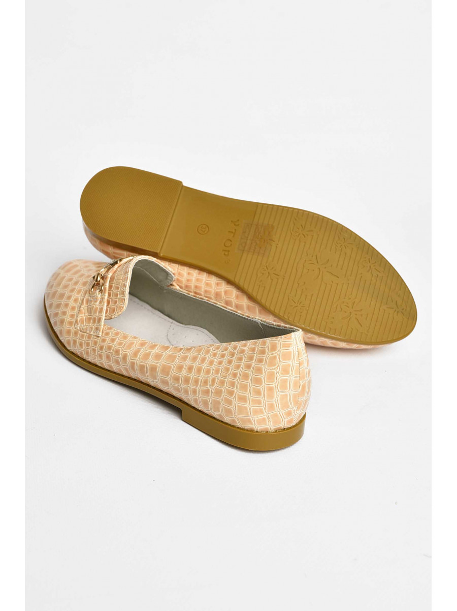 Балетки для дівчинки бежевого кольору 205-8 209550C