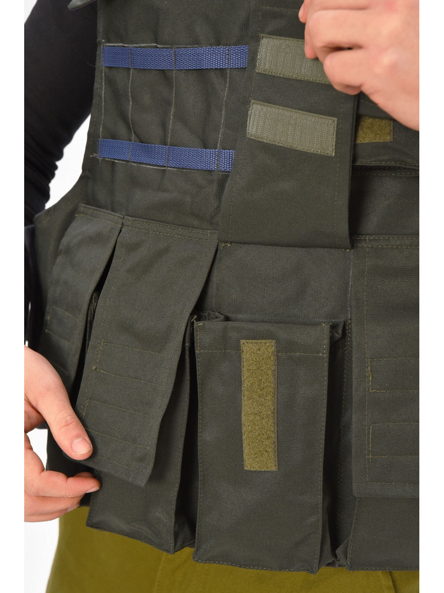 Разгрузочный жилет однотонный цвета хаки 209556C