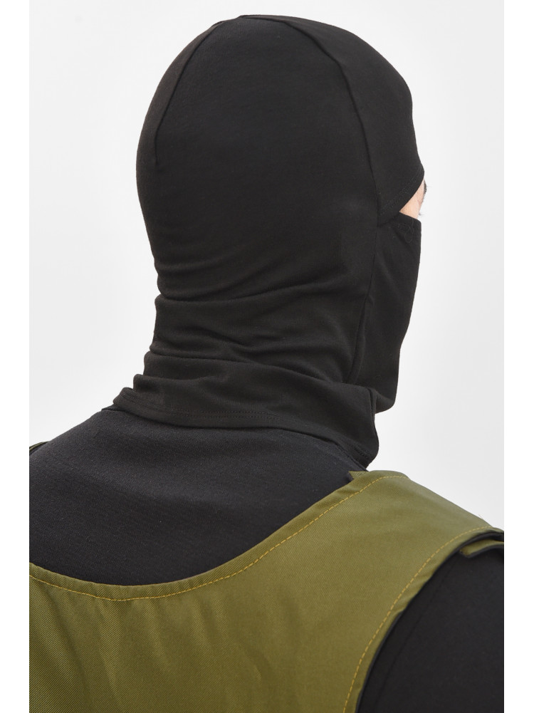 Балаклава чоловіча однотонна чорного кольору 209557C