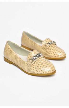Балетки для дівчинки бежевого кольору 207-26 209558C