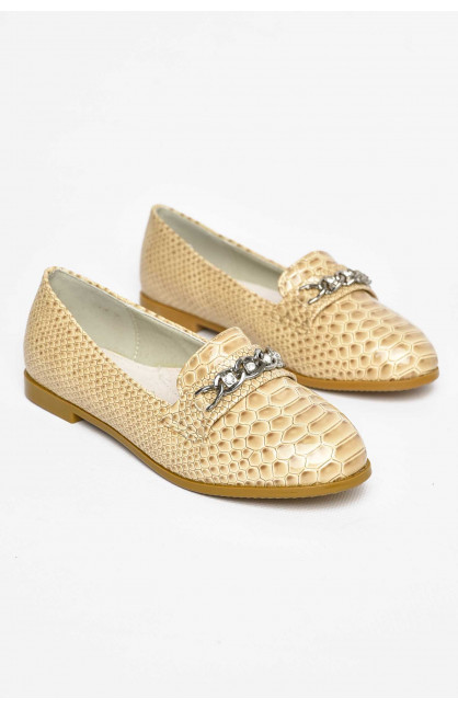 Балетки для дівчинки бежевого кольору 207-26 209558C