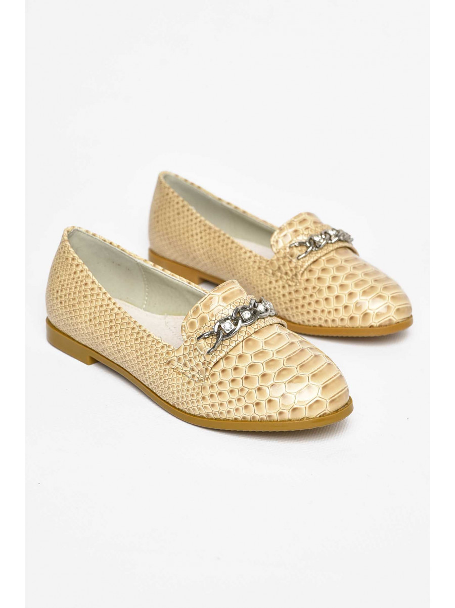 Балетки для дівчинки бежевого кольору 207-26 209558C