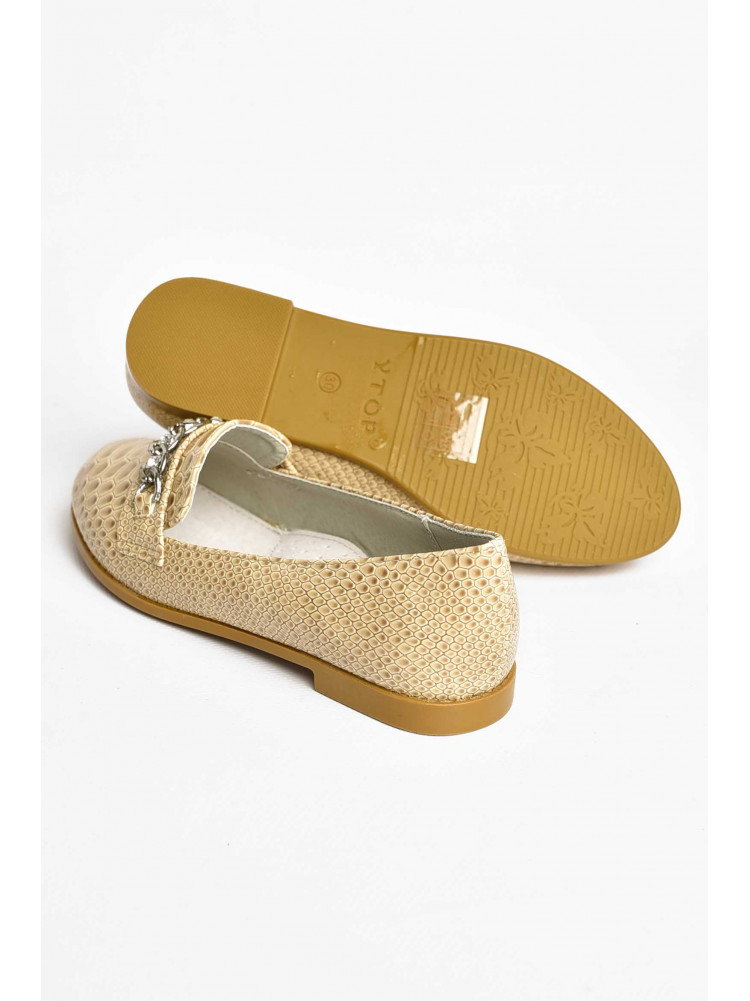 Балетки для дівчинки бежевого кольору 207-26 209558C