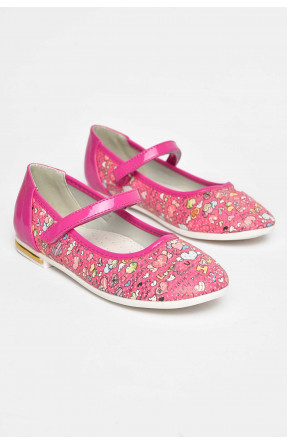 Балетки дитячі для дівчинки рожевого кольору 127-5 209560C