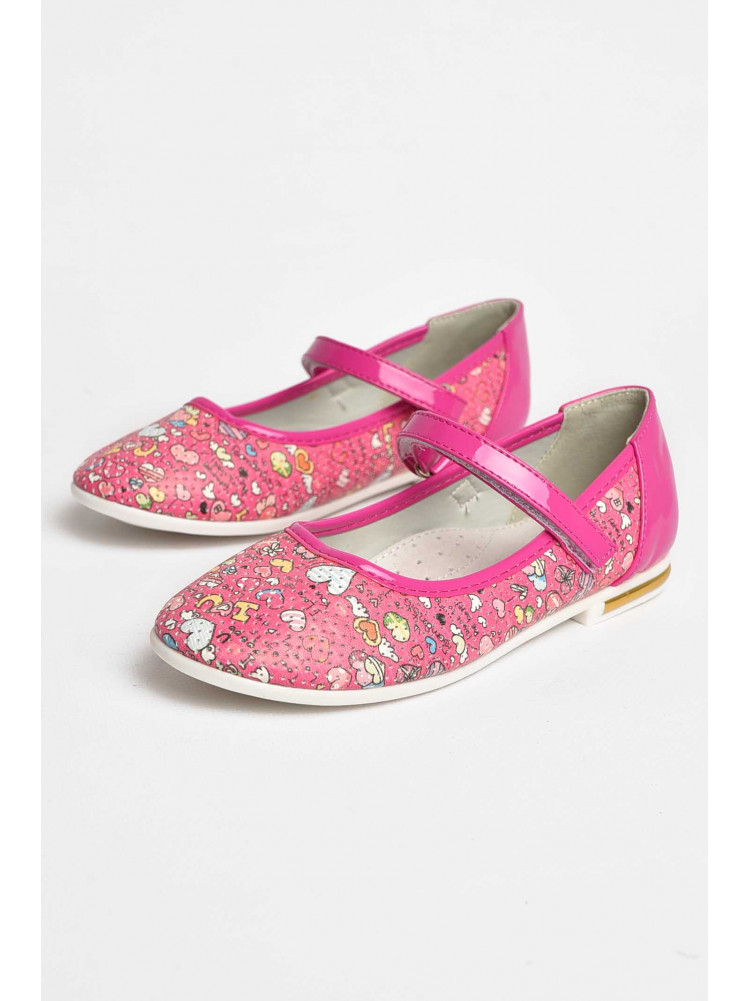 Балетки дитячі для дівчинки рожевого кольору 127-5 209560C