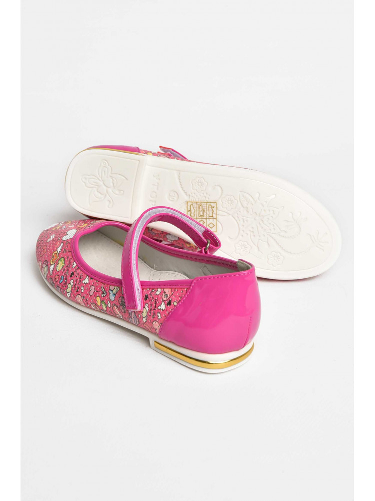 Балетки дитячі для дівчинки рожевого кольору 127-5 209560C