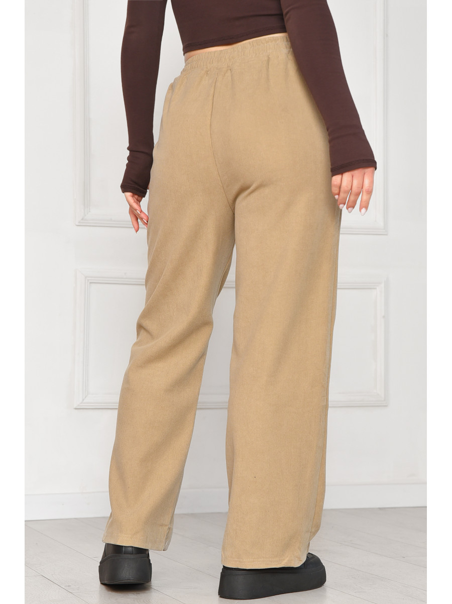 Штани жіночі напівбатальні бежевого кольору 9662-1 209564C