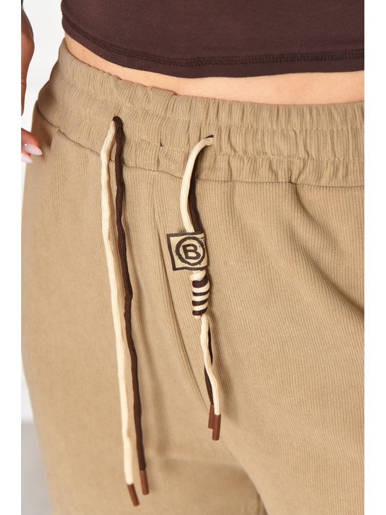 Штани жіночі напівбатальні бежевого кольору 9662-1 209564C