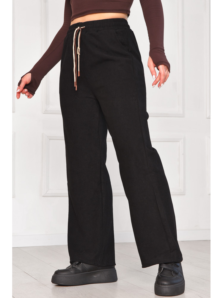 Штани жіночі напівбатальні чорного кольору 9662-1 209565C