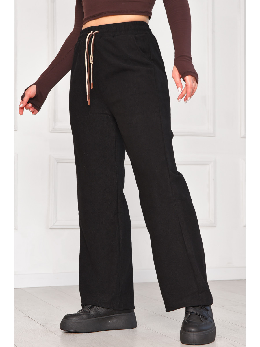 Штани жіночі напівбатальні чорного кольору 9662-1 209565C