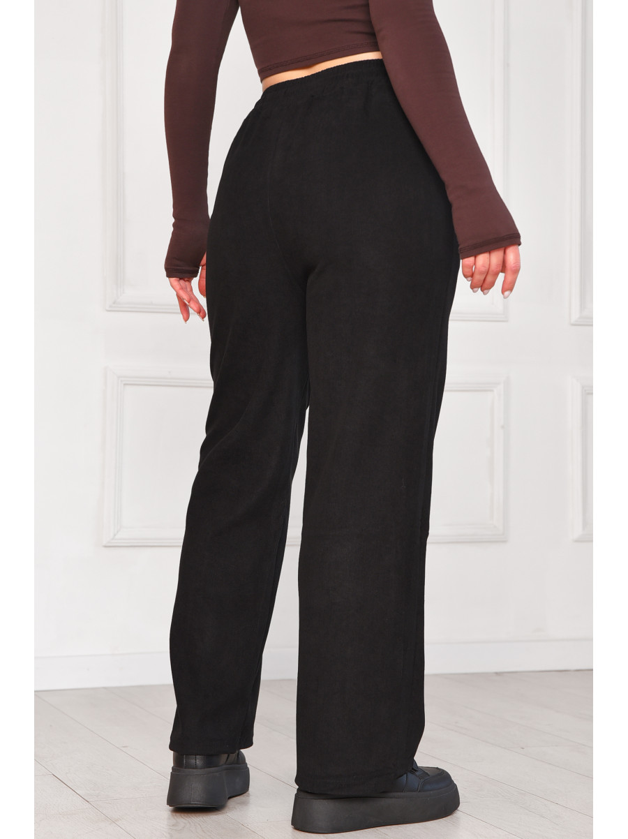 Штани жіночі напівбатальні чорного кольору 9662-1 209565C