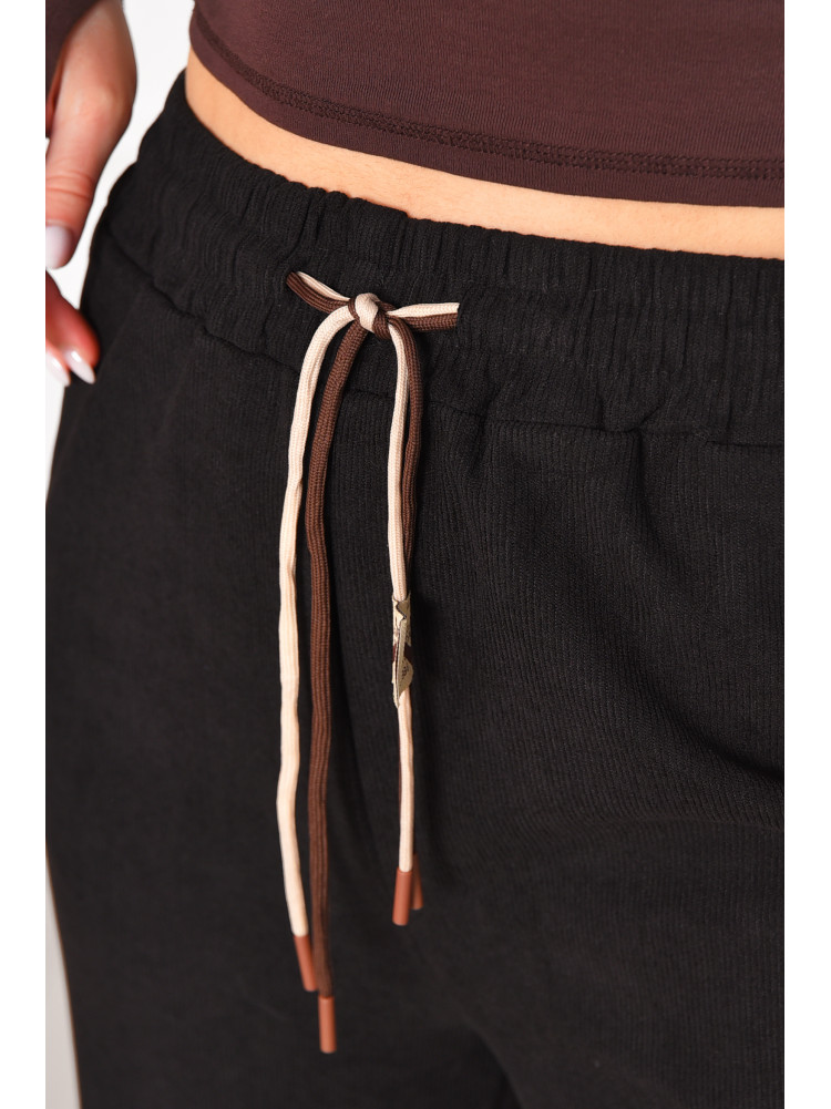 Штани жіночі напівбатальні чорного кольору 9662-1 209565C