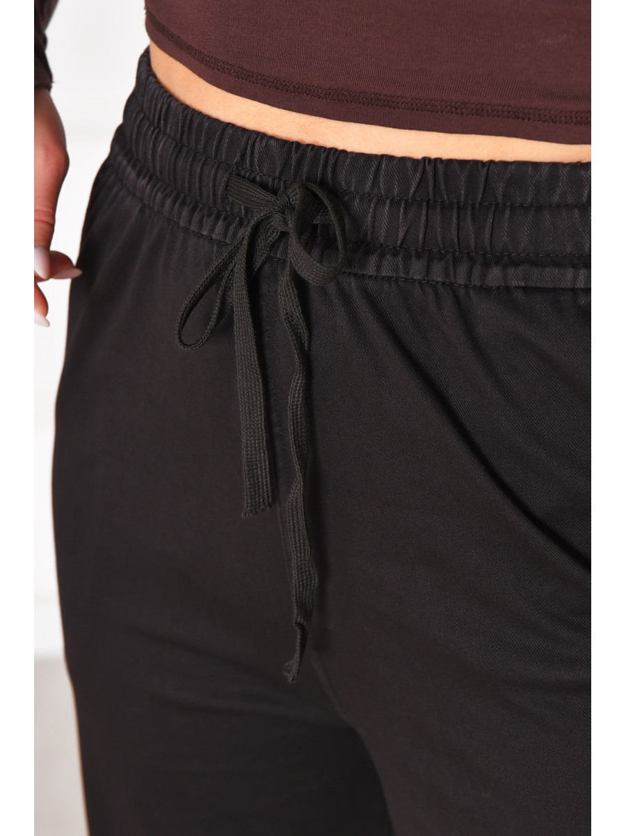 Штани жіночі однотонні чорного кольору 4089-10 209567C